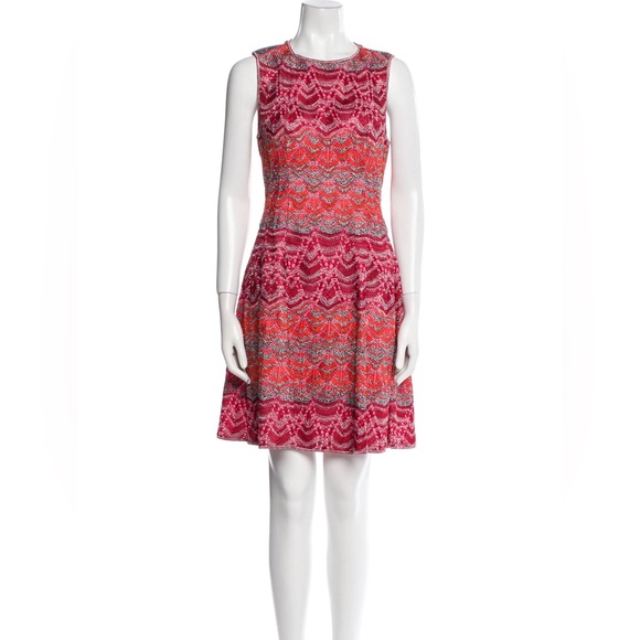 Missoni Vintage Chevron Printed A-line Sleeveless Mini Dress, size 40 (small) - Picture 1 of 10